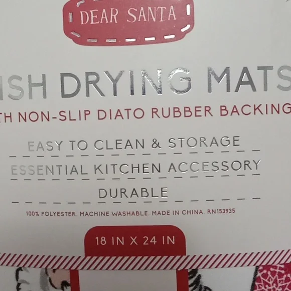 Santa Dish Drying Mat 🎅🎅🎅 - Picture 6 of 8